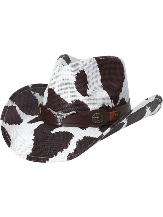Accessories - Women Brown Cowgirl Western Straw Wide with Shapeable Brim Cowboy Hat